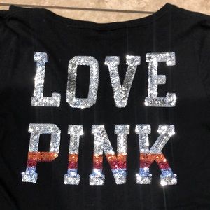 PINK Victoria Secret t-shirt Large sparkly